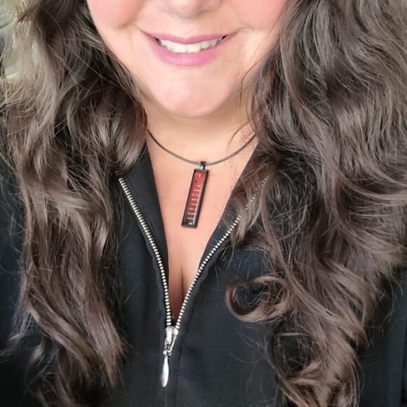 GOING TO HELL Tiny Message Vertical Pendant Necklace - Picture 2 of 10